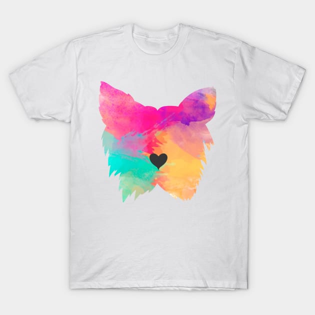 yorkshire terrier yorkie watercolor T-Shirt by T-shirt verkaufen